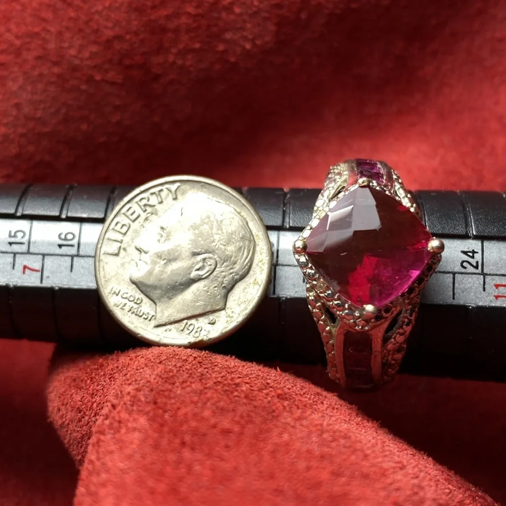 Solid Sterling Silver 925 Ring 10 Costume Victorian